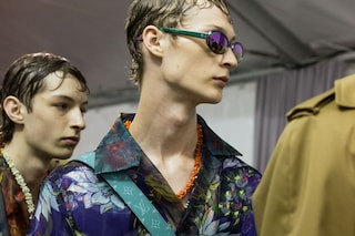 Louis Vuitton backstage ss18 menswear paris show