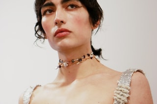 Backstage at the AW20 Di Petsa fashion show 
