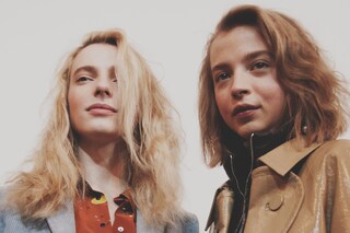 Topshop Unique AW15 Womenswear Dazed backstage suede blue
