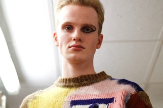 Walter Van Beirendonck AW15 Graphic Knit Jumper Eyeliner 