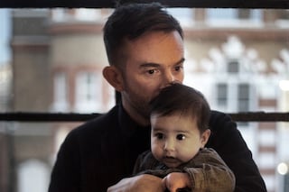 Trenton Oldfield with daughter Christopher Bethell