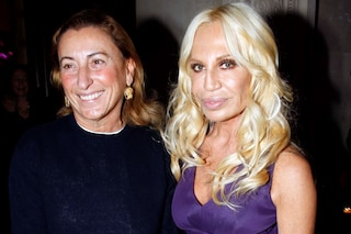 Miuccia Prada and Donatella Versace