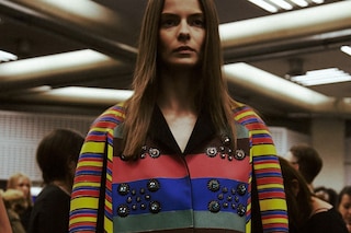 Backstage at Peter Pilotto SS15
