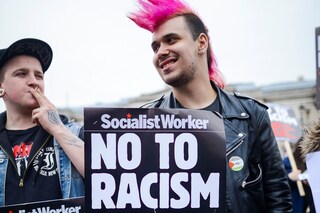 Anti-racism demonstration London UK