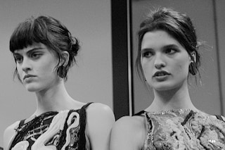 Giorgio Armani AW15 Dazed backstage Womenswear embroidered