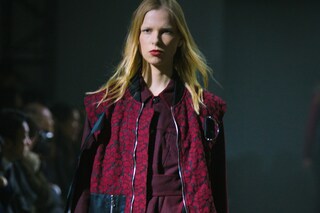 3.1 Phillip Lim, womenswear, Dazed backstage red coat flower