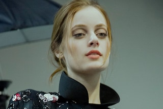 Giorgio Armani AW15 Dazed backstage Womenswear popped collar