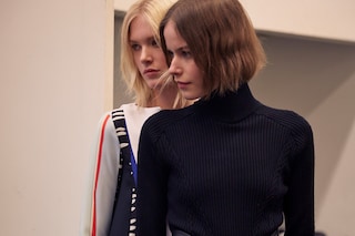 Iceberg AW15 Dazed backstage womenswear knitwear high neck