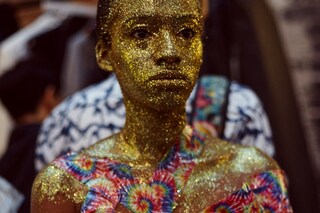 Backstage at Edwin Mohney, Central Saint Martins BA 2016