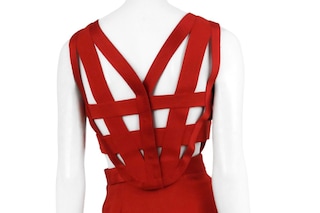 Gianni Versace Bondage Dress Back from Resurrectio