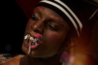 Gypsy Sport AW15, backstage Dazed, womenswear grill silver