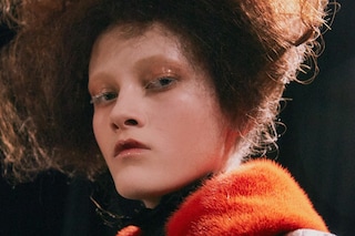 Alexander McQueen AW15 Dazed womenswear Orange Fur Collar