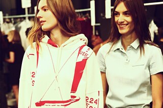 Backstage at Lacoste SS15