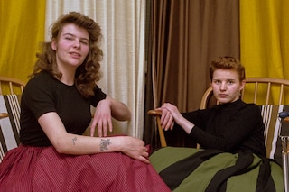 Sylvie and Titch, at home in Sudbury, March 1981