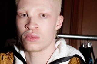 Pigalle AW15 Mens Close Up Flannel Hood Blue Buttons Gold 