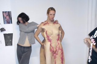 Jonah Slater and BTS of the Dilara Findikoğlu’s AW25 dress