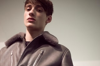 Backstage at Herm&#232;s AW15 Brown Leather Jacket Zips Fur 
