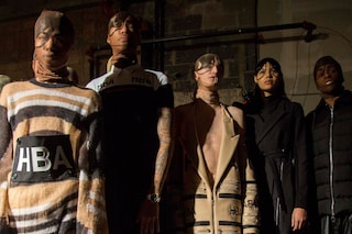 Hood By Air AW15 Dazed backstage womenswear group basement