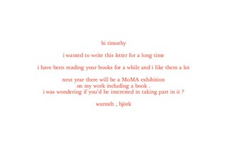Bj&#246;rk’s letters with Timothy Morton, Thames &amp; Hudson