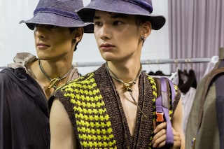 Louis Vuitton backstage ss18 menswear paris show