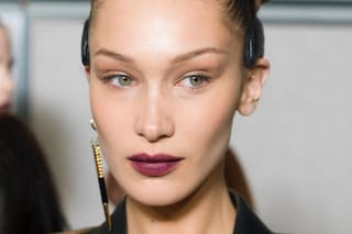 Backstage at the AW20 Fendi fashion show Bella Hadid 1 