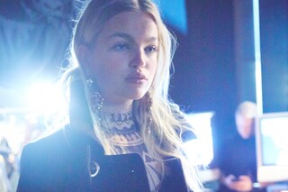 Dsquared2 AW15 Dazed backstage Womenswear military coat