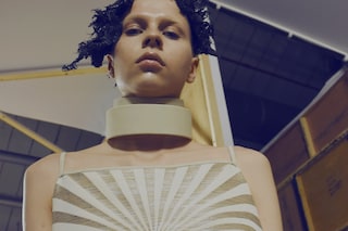 Backstage at Gareth Pugh SS17