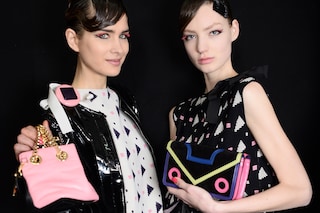Backstage at Emporio Armani AW16