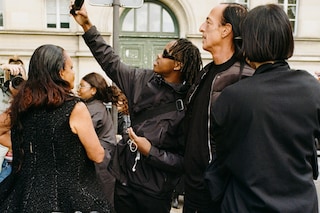 Street Style Paris Fashion Week SS23 rick owens michele lamy