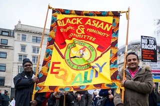 Anti-racism demonstration London UK