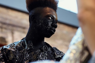 Backstage at Edwin Mohney, Central Saint Martins BA 2016