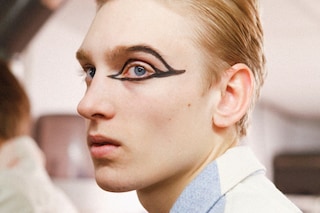 Walter Van Beirendonck AW15 Black Eyeliner Blue Blazer 