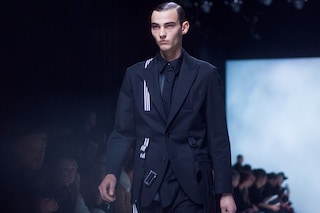 Y-3 AW15 Mens Polo Neck Adidas Stripes Belt Buckle Blazer 