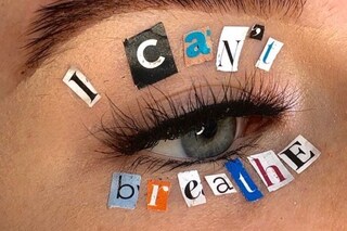 I can't breathe makeup nails George Floyd trend 