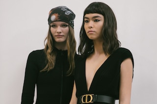 Backstage at the AW20 Dior fashion show 1