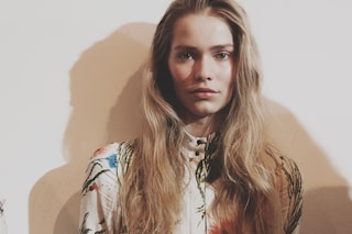 Topshop Unique AW15 Womenswear Dazed backstage flower print