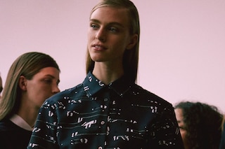 Backstage at Jil Sander SS15