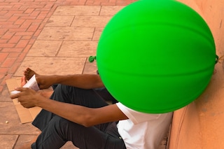 Tabit Rida - Balloon head, 2022. Marrakech-Morocco