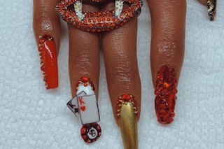 World Series Poker manicures nail art