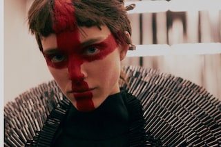 Gareth Pugh AW15, Britannia, Saint George&#39;s Cross