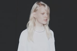 Thomas Tait AW15 backstage, Dazed, Womenswear white camisole
