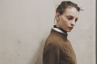 Margaret Howell AW15 Womenswear Cable Knit White Shirt