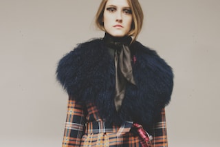 House of Holland AW15 Womenswear Tartan Neck Tie 