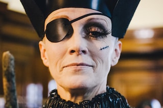 Pam Hogg AW15, Dazed backstage, womenswear, eyepatch