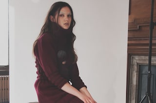 Helen Lawrence AW15 Womenswear Dazed gold sandals wine knit