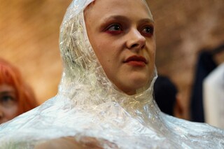 Backstage at Edwin Mohney, Central Saint Martins BA 2016
