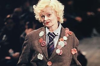 Vivienne Westwood walking for Yohji Yamamoto AW98