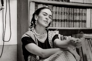 Frida in the Library of the Blue House (c. 1949) 