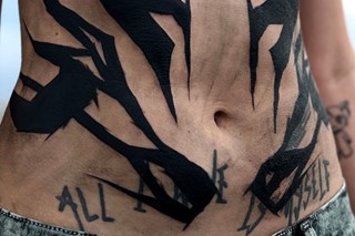 Blast over tattoos