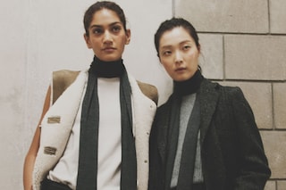 Margaret Howell AW15 Womenswear Shearling Knitwear Scarf